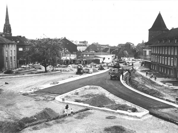 Neuer Wall / Ausbau Kreuzung 1970