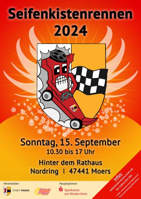 Plakat Seifenkistenrennen 2024.
