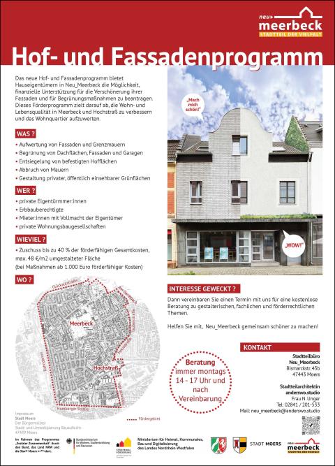 Plakat Hof- und Fassadenprogramm Neu_Meerbeck